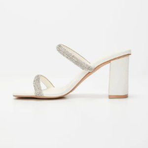 Oasis Society “Elle” Jeweled Strap Heeled Sandals